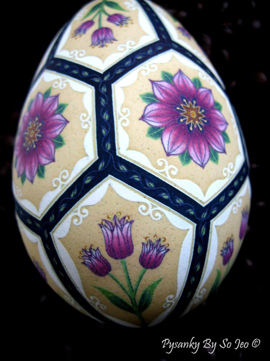 Victorian Garden Ukrainian Easter Egg Pysanky By So Jeo